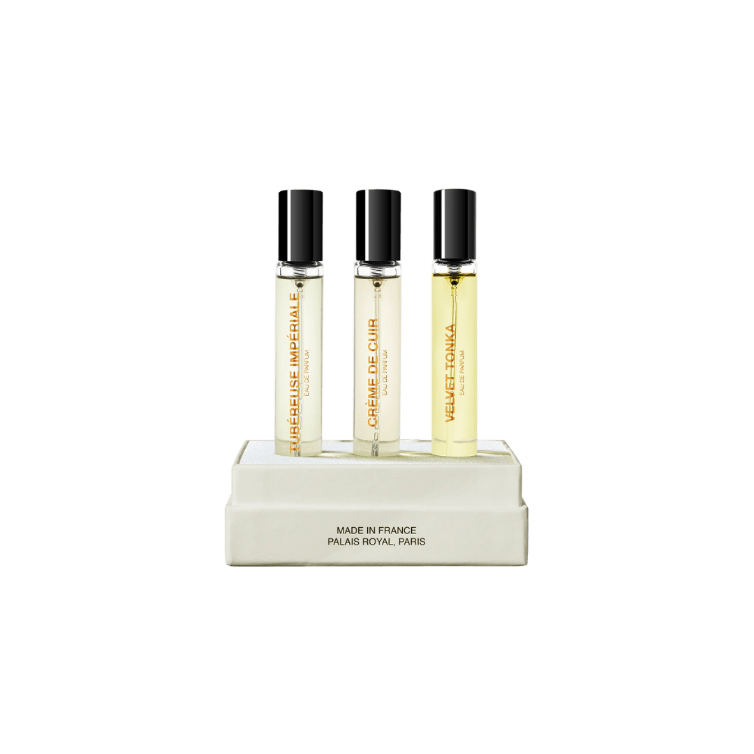 BDK – La Découverte Matieres 3 x 10 ml Tubereuse Imperiale Creme de Cuir Velvet Tonka