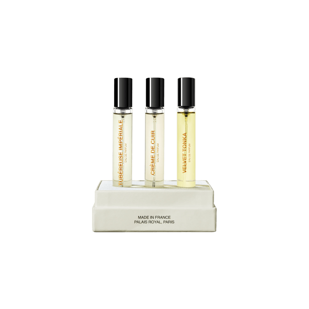 BDK – La Découverte Matieres 3 x 10 ml Tubereuse Imperiale Creme de Cuir Velvet Tonka