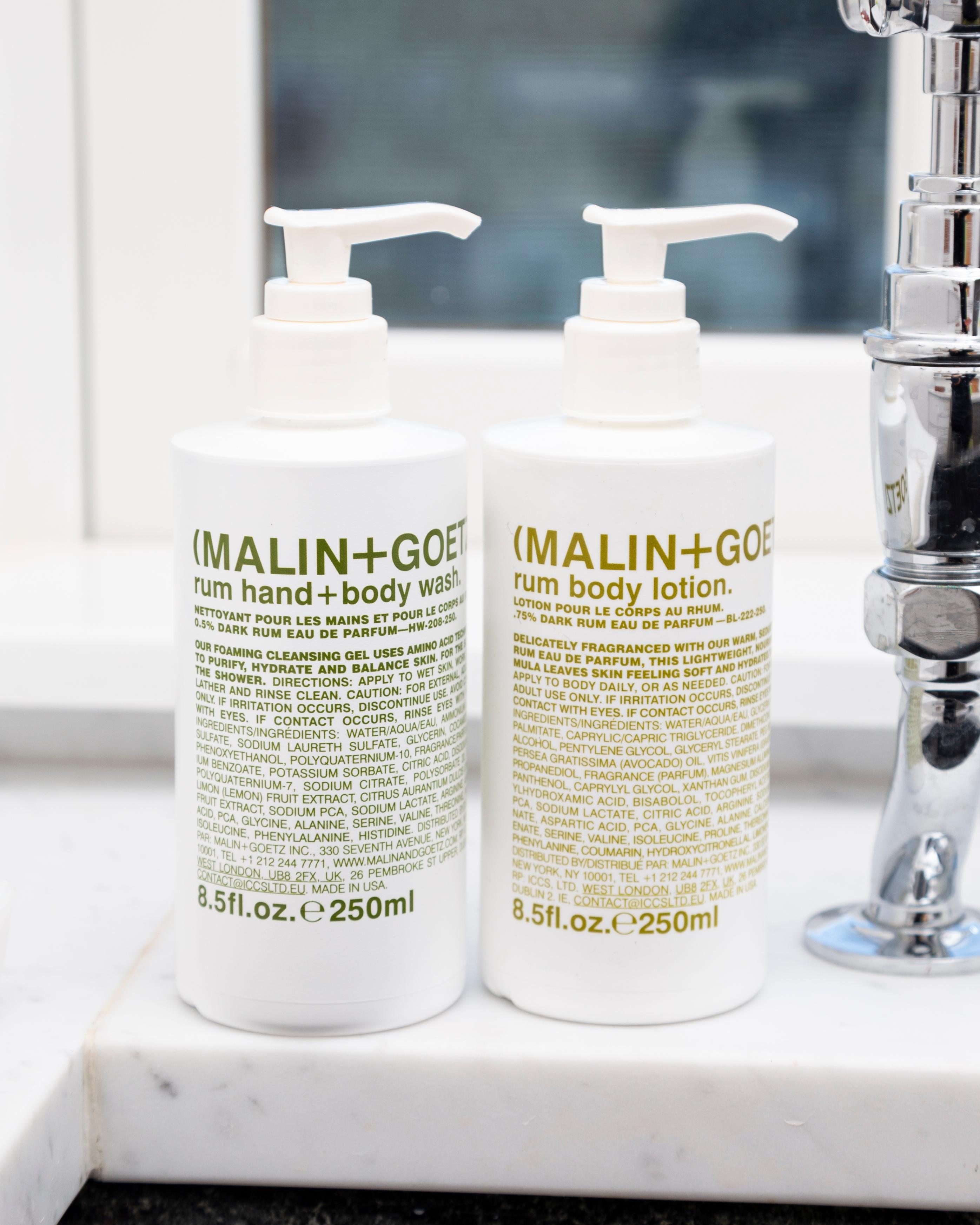 Malin + Goetz - rum hand + body wash rum body lotion | Perfume Lounge