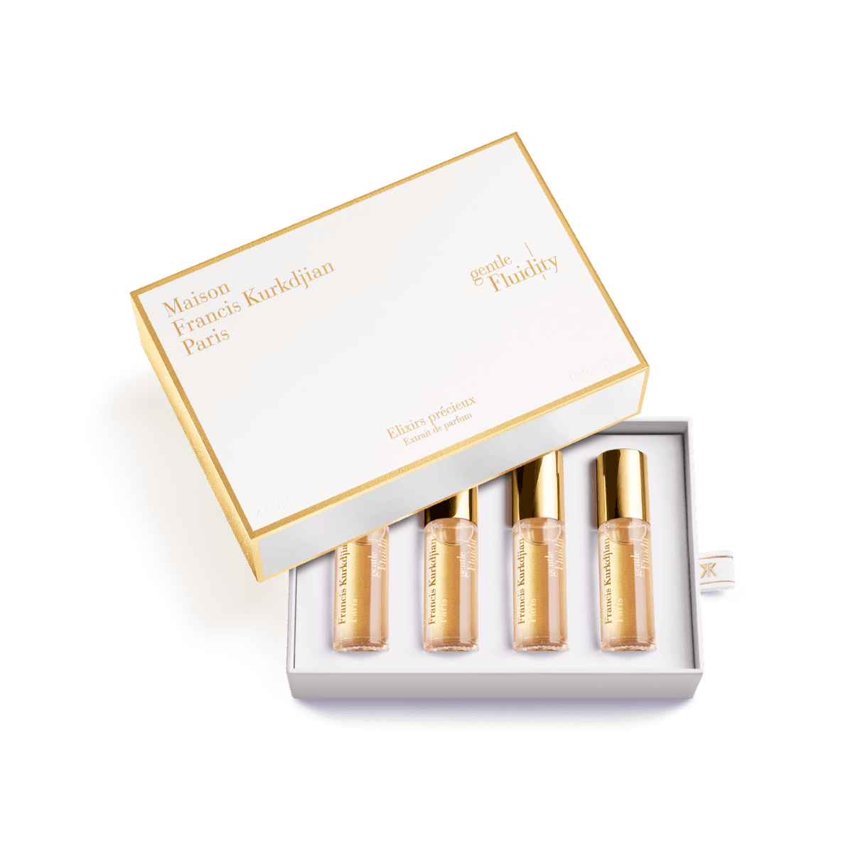 Maison Francis Kurkdjian – Gentle Fluidity gold elixir extrait de parfum 4 x 4 ml
