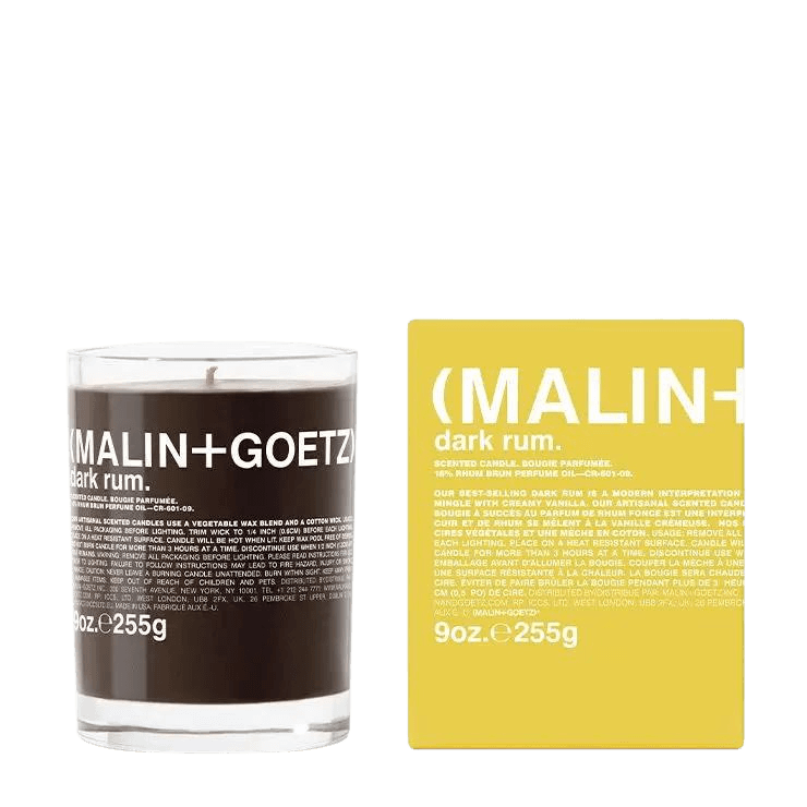 Malin + Goetz - Dark rum scented candle with box | Perfume Lounge