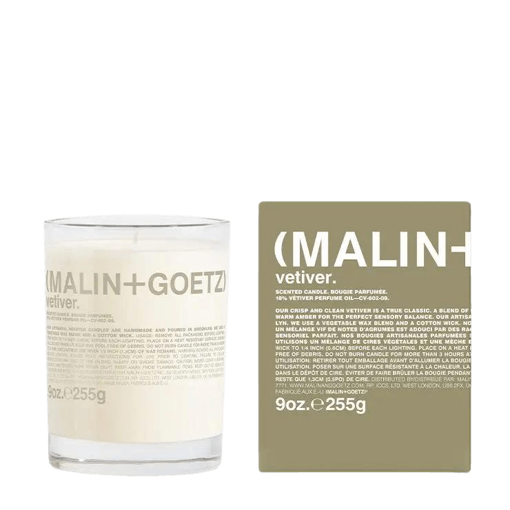 Malin + Goetz - Vetiver scented candle | Perfume Lounge
