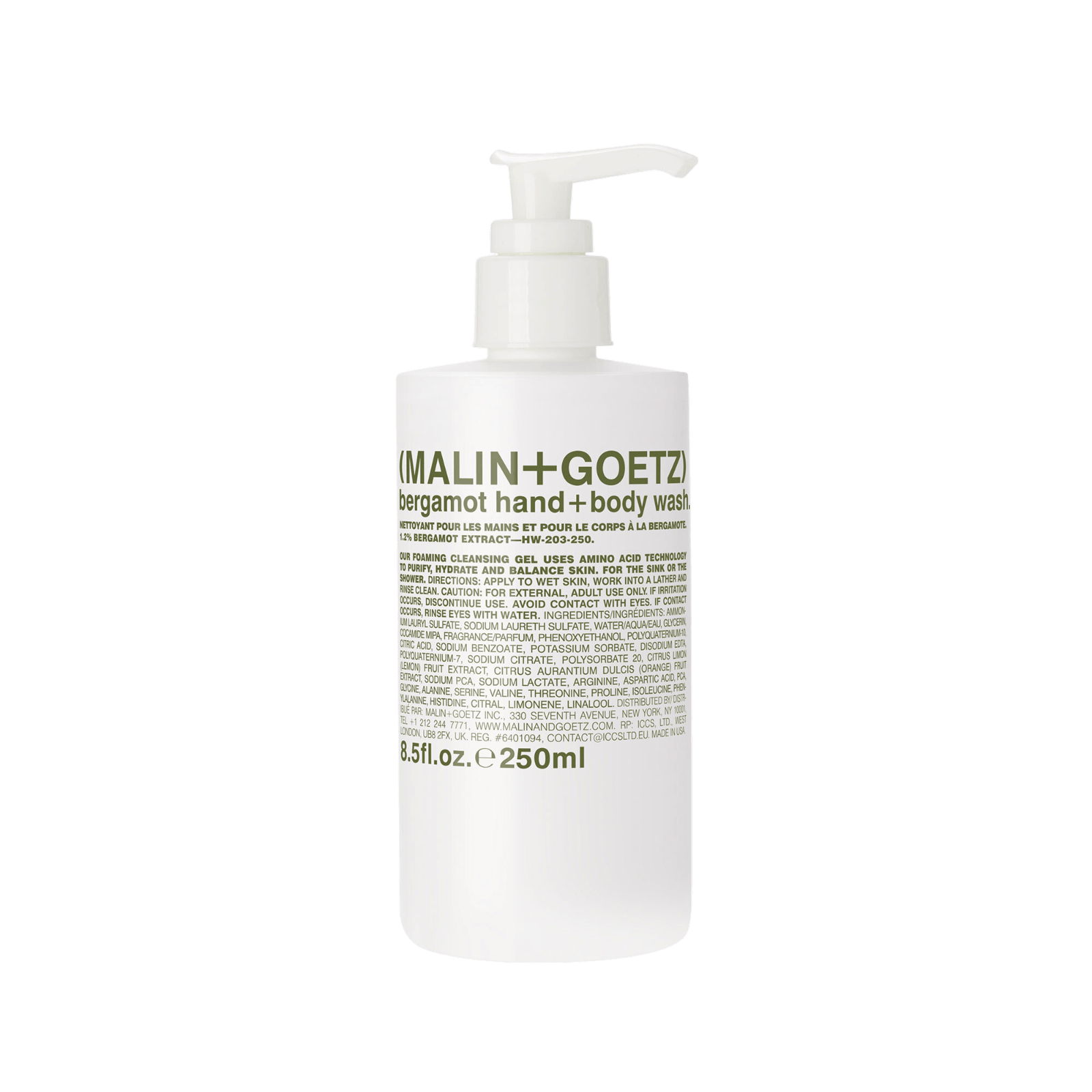Malin + Goetz - bergamot hand + body wash | Perfume Lounge