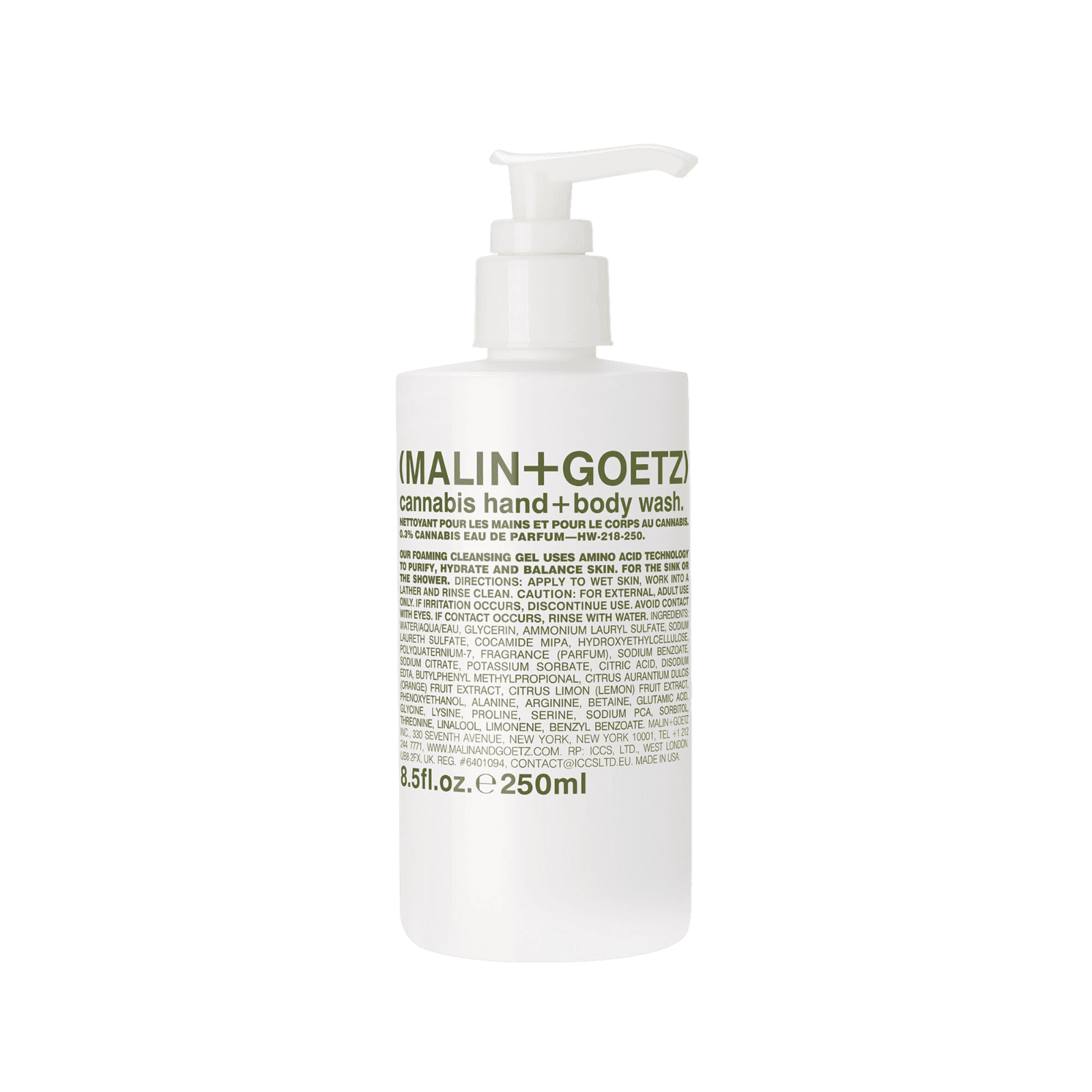 Malin + Goetz - cannabis hand + body wash | Perfume Lounge