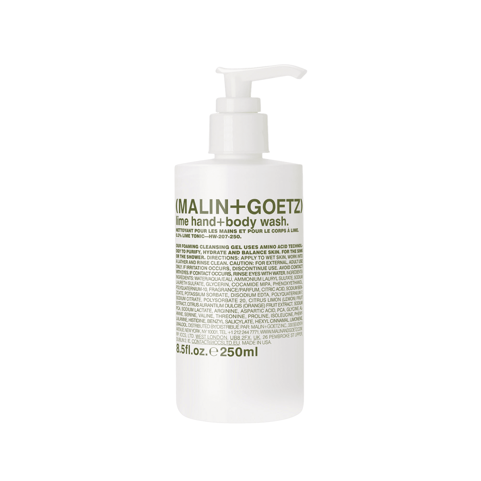 Malin + Goetz - lime hand + body wash | Perfume Lounge