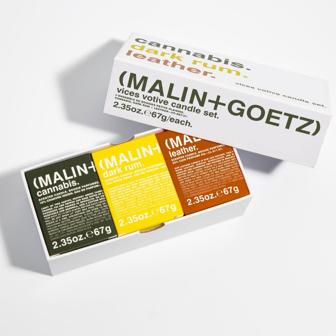 Malin + Goetz - vices mini candle set | Perfume Lounge