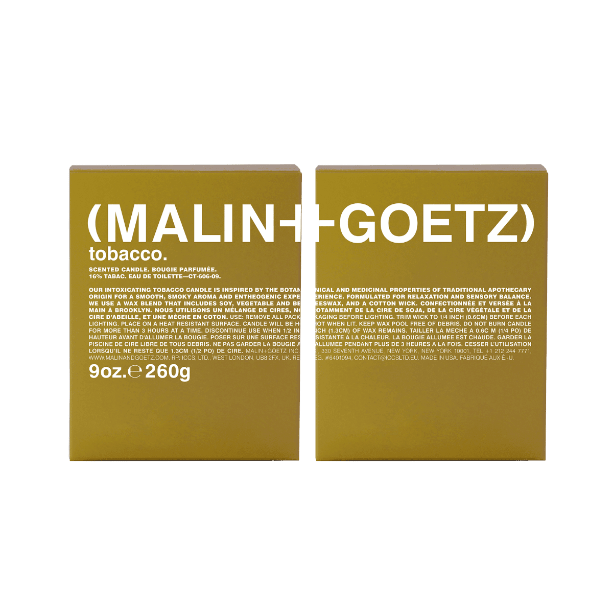 Malin+Goetz - Tobacco scented candle 260 g