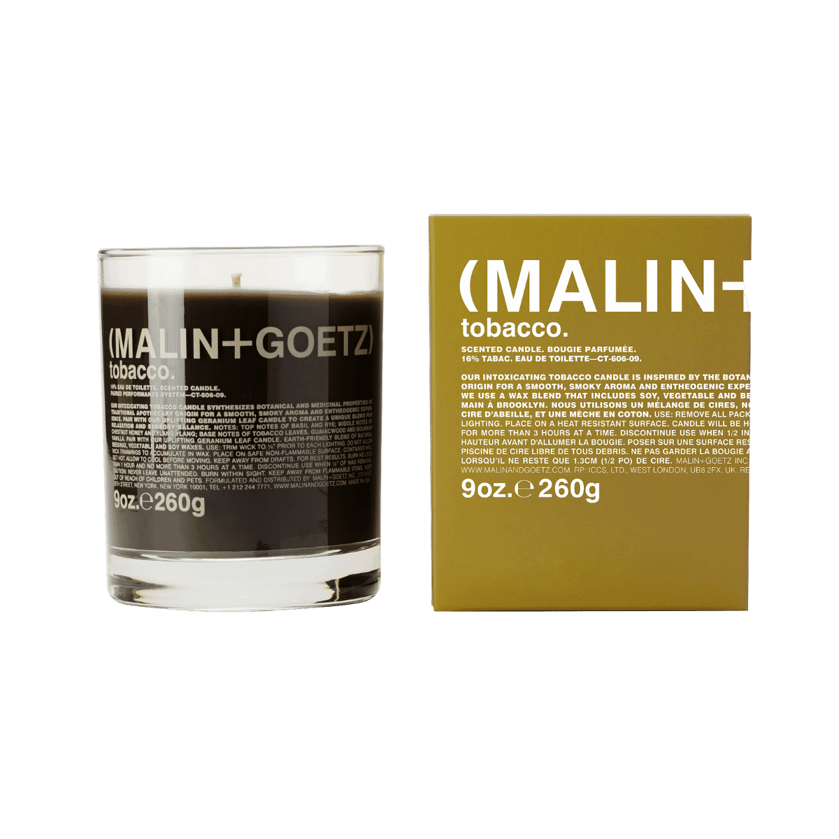 Malin+Goetz - Tobacco scented candle 260 g