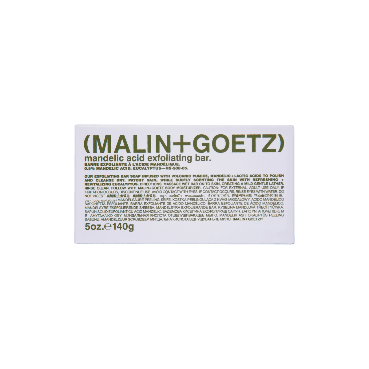 Malin + Goetz - Mandelic Acid Exfoliating Bar Eucalyptus