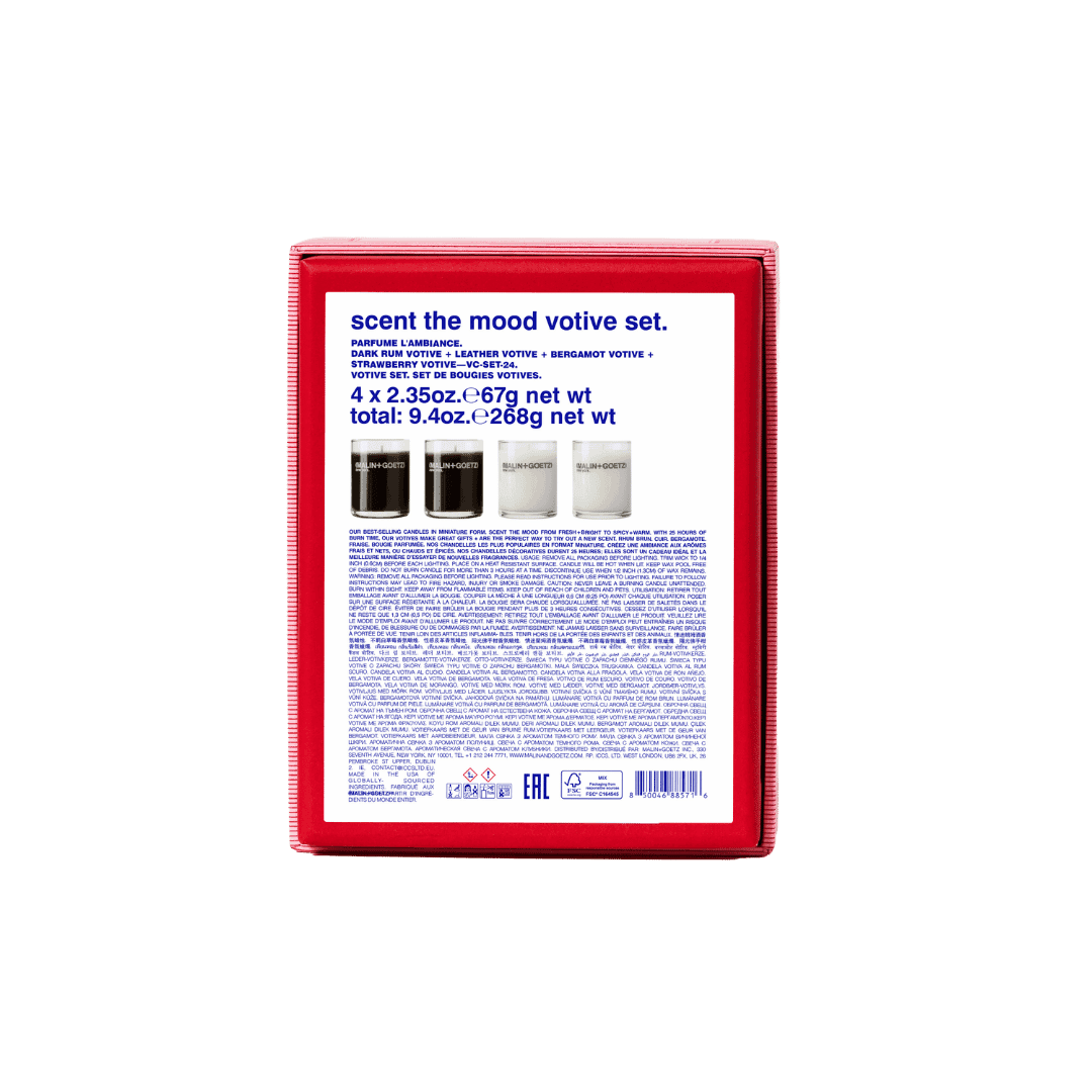 Malin + Goetz - Scent the mood votive gift set