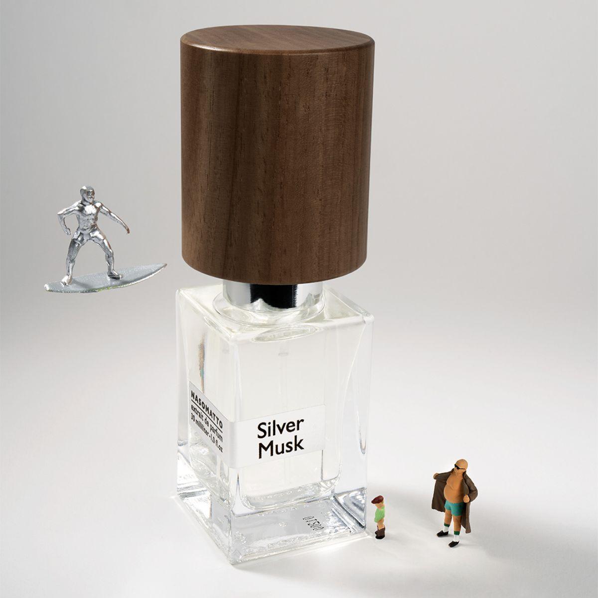 Image of Silver Musk extrait de parfum 30 ml by the perfume brand Nasomatto
