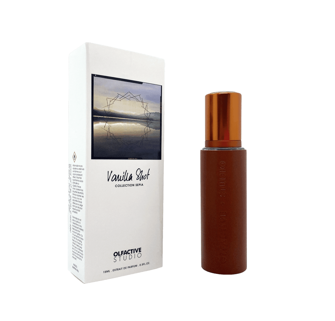 Olfactive Studio Vanilla Shot Sepia 15ml perfume + package | Perfume Lounge