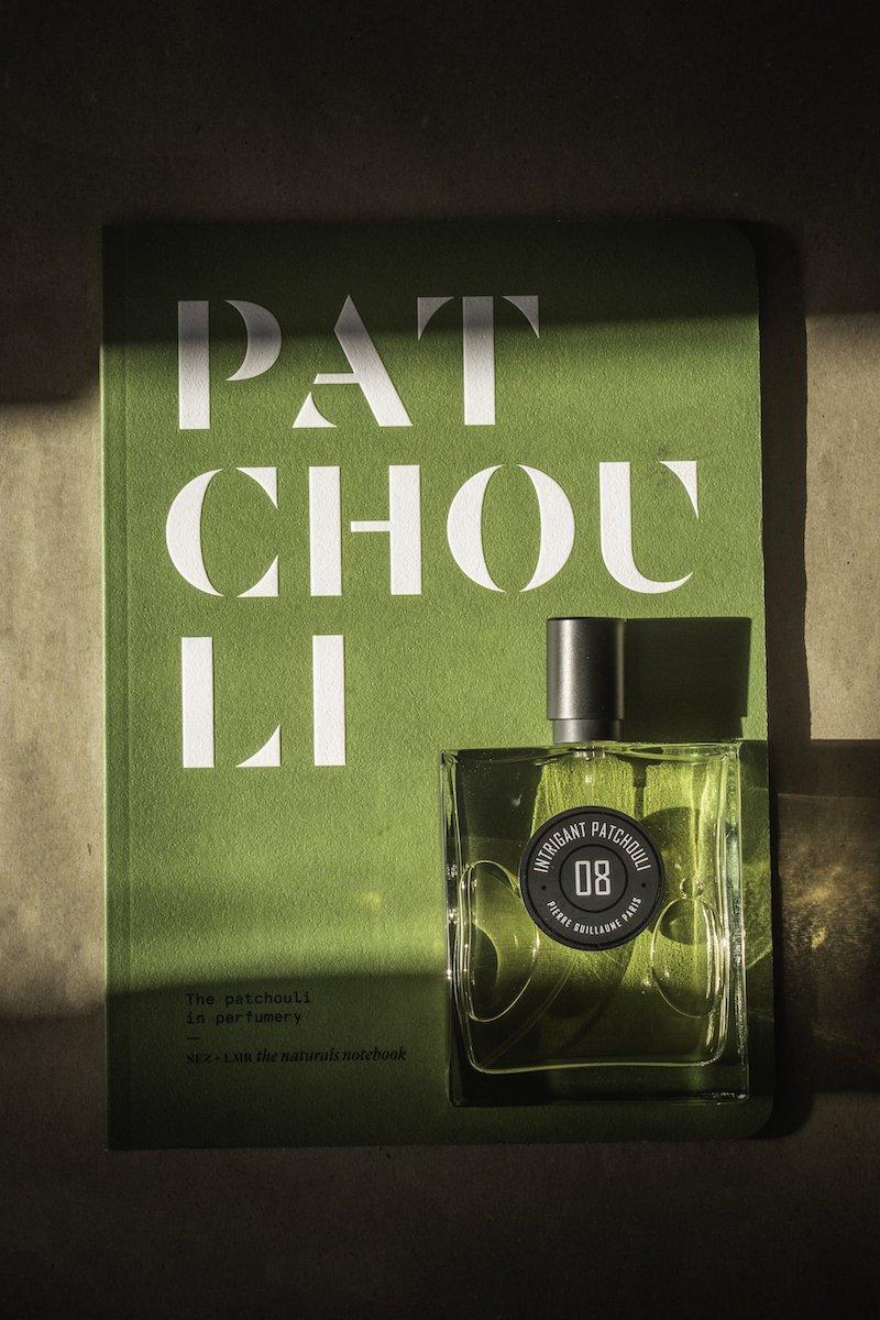 Patchouli book by Nez and Intrigant Patchouli by Pierre Guillaume at Perfume Lounge